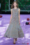 Vestido plateado de la colección de Alta Costura otoño/invierno 2015/2016 de Dior