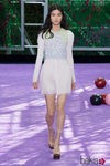 Vestido corto nude de la colección de Alta Costura otoño/invierno 2015/2016 de Dior