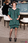 Vestido verde esmeralda de la colección de Alta Costura otoño/invierno 2015/2016 de Chanel