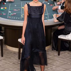 Vestido azul noche de la colección de Alta Costura otoño/invierno 2015/2016 de Chanel