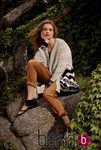 Natalia Vodianova con una chaqueta de lana de la colección otoño/invierno 2015/2016 de Etam