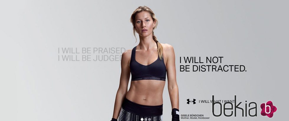 Gisele Bundchen posando para la campaña otoño 2015 de Under Armour
