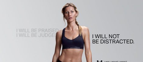 Gisele Bundchen posando para la campaña otoño 2015 de Under Armour