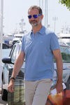 El Rey Felipe con gafas de sol polarizadas en las regatas de Mallorca