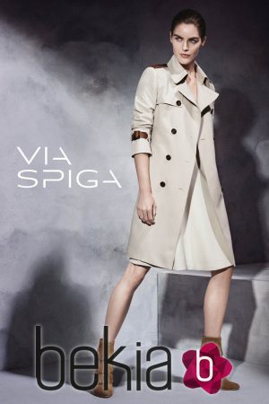 Hilary Rhoda, imagen de la colección otoño/invierno 2015/2016 de Via Spiga