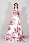 Vestido blanco con estampado de la Colección Resort 2016 de Zuhair Murad