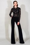 Jumpsuit negro con transparencias de la Colección Resort 2016 de Zuhair Murad