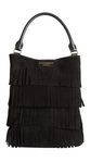 Bolso bucket de flecos negros de la colección otoño/invierno 2015/2016 de Burberry