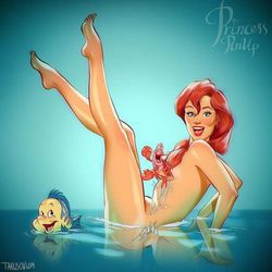 La Sirenita convertida en modelo pin up