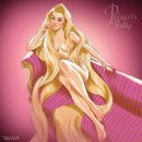 Rapunzel convertida en modelo pin up
