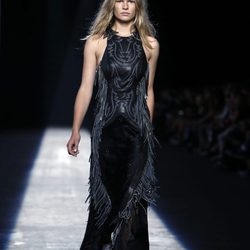Vestido largo de flecos colección primavera/verano 2016 de Alexander Wang en Nueva York Fashion Week