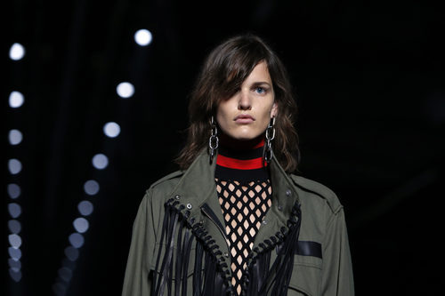 Chaqueta verde de la colección primavera/verano 2016 de Alexander Wang en Nueva York Fashion Week