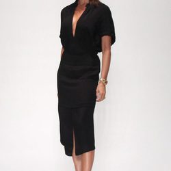 Victoria Beckham presentando su colección primavera/verano 2016 en Nueva York Fashion Week