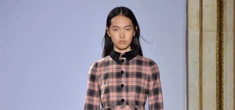Vestido de cuadros tartán de la colección otoño/invierno 2015/2016 de Fay