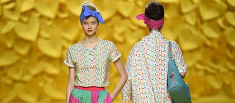 Pantalón maxi estampado Agatha Ruiz de la Prada para primavera/verano 2016 Madrid Fashion Week