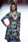 Vestido estampado de colores de Francis Montesinos para primavera/verano 2016 en Madrid Fashion Week