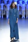 Vestido azul dos piezas de Duyos para primavera/verano 2015 en Madrid Fashion Week