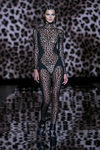 Mono negro transparente animal print de Andrés Sardá para primavera/verano 2016 en Madrid Fashion Week