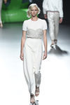 Vestido blanco de la colección de primavera/verano 2016 de Ana Locking en Madrid Fashion Week