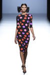 Vestido negro de lunares de María Escoté primavera/verano 2016 en Madrid Fashion Week