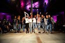 Modelos con Mario Vaquerizo en la presentación de la nueva colección fall/winter 15/16 de la firma The Hip Tee