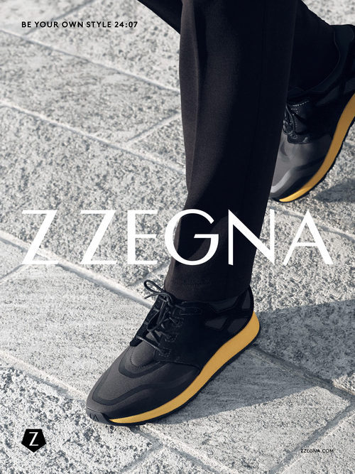 Imagen de un calzado para la campaña de la nueva colección otoño/invierno de Z Zegna 2015/2016