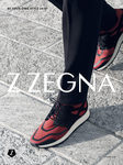 Imagen de calzado granate en la campaña de la nueva colección otoño/invierno de Z Zegna 2015/2016