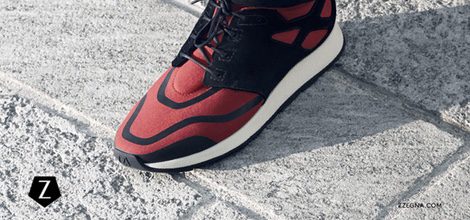 Imagen de calzado granate en la campaña de la nueva colección otoño/invierno de Z Zegna 2015/2016