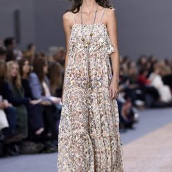 Jumpsuit de estampado floral de la colección primavera/verano 2016 de Chloé en Paris Fashion Week