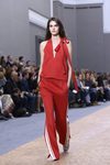Jumpsuit rojo de la colección primavera/verano 2016 de Chloé en Paris Fashion Week
