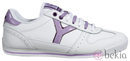 Zapatilla Dublín Lady blanca y malva de la colección otoño/invierno 2011 de Yumas