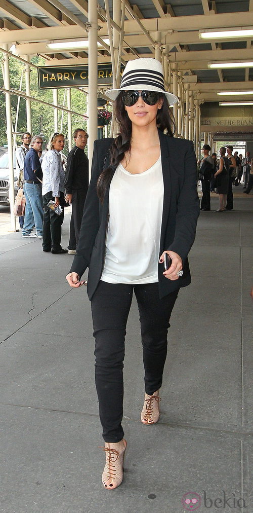 Kim Karsahian, casual en Nueva York