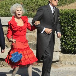 La duquesa de Alba en la boda del duque de Feria