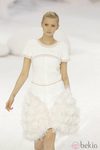 Vestido de tweed blanco, de Chanel, colección primavera 2012