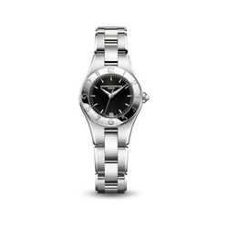 Reloj con la esfera negra de la colección Línea de la firma Baume & Mercier