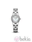 Reloj de acero con detalles brillantes de la colección Línea de la firma Baume & Mercier