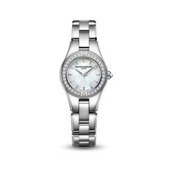 Reloj de acero con detalles brillantes de la colección Línea de la firma Baume & Mercier