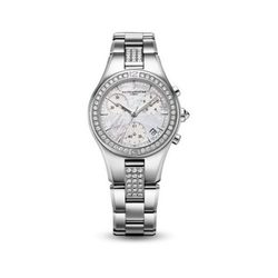 Reloj de acero con varias esferas de la colección Línea de la firma Baume & Mercier