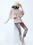 Abrigo rosa y leggins estampados de la nueva colección otoño/invierno 2015/2016 de Van-Dos
