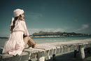 Malena Costa con el turbante solidario de Charo Ruiz y Rosebell