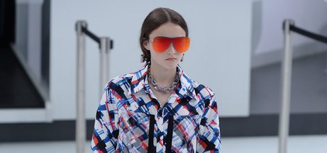 Jumpsuit de cuadros de la nueva colección de Chanel primavera/verano 2016 en París Fashion Week