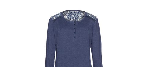 Deep blue camison de la colección otoño/invierno de pijamas de Yamamay