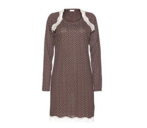 Wild-dots camisón marrón de la colección otoño/invierno de pijamas de Yamamay