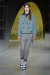 Pantalon y abrigo de cuadros de la colección primavera/verano 2016 de Miu Miu en Paris Fashion Week