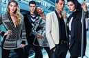 Cinco modelos posan para la campaña de Balmain para H&M