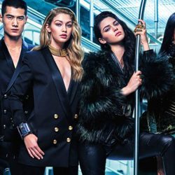 Modelos posan para la campaña de Balmain para H&M