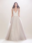 Vestido de novia con falda plisada de Carolina Herrera 2016