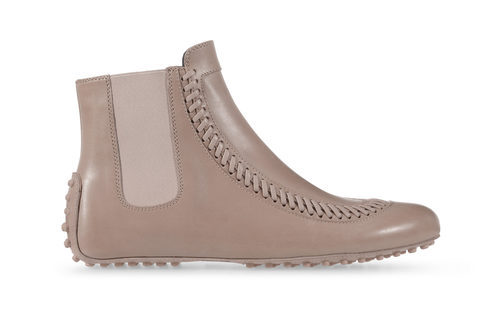 Bota de piel beige de la nueva colección para mujer otoño/invierno 2015/2016 de Tod's