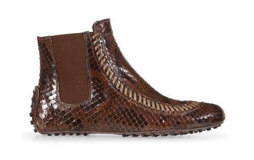 Bota de piel marrón de la nueva colección para mujer otoño/invierno 2015/2016 de Tod's