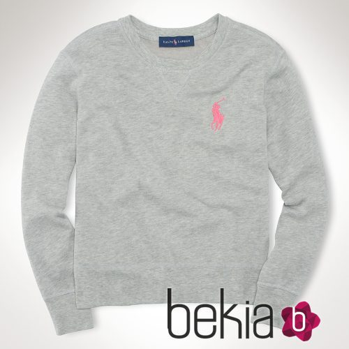 Sudadera gris de la colección 'Pink Pony' de Ralph Lauren contra el cáncer de mama
